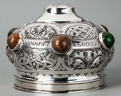 Scottish Silver Rams Head Snuff Mull Cover